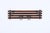 Gorgeous coat rack in teak wood, brass and enameled metal. This lovely piece was realized in Italy in the 1960s. This...