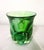 Mid Century Kosta Boda Signed Goran Warff Art Glass Green Pinched Bubble Vase For Sale In Seattle - Image 6 of 18