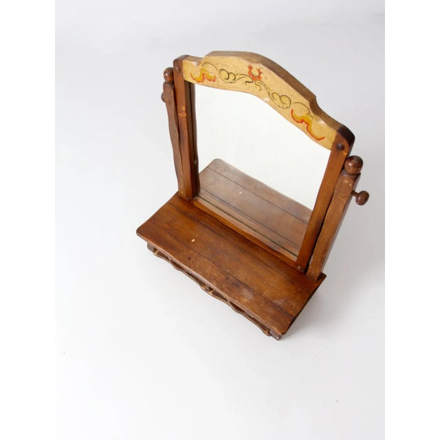 Mid 20th Century Monterey Style Dresser Top Vanity Mirror For Sale - Image 6 of 8