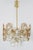 Gilt Brass Facet Cut Crystal Glass Chandelier from Palwa, 1970s For Sale - Image 15 of 15