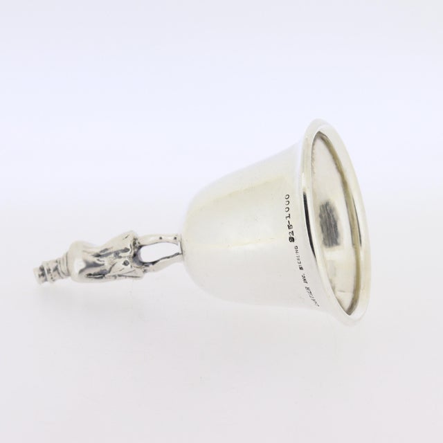 Late 20th Century Cartier Sterling Silver Table Bell With Figural Handle For Sale - Image 10 of 16