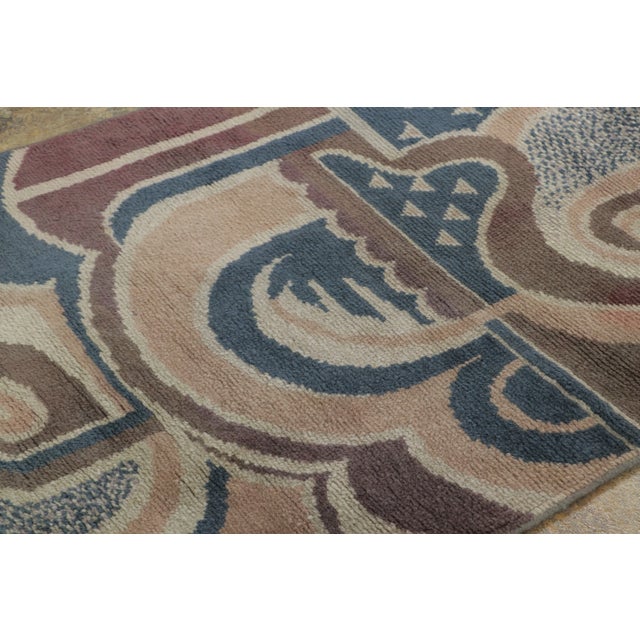 Rug & Kilim Vintage Art Deco Wool Rug by Rug & Kilim, France, 1950–1959 For Sale - Image 4 of 8