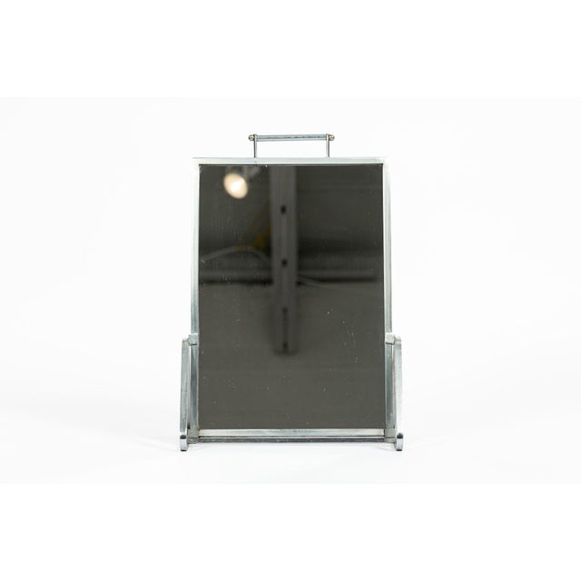 Art Deco Art Deco Modernist Metal Tabletop Vanity Mirror, 1930s For Sale - Image 3 of 12