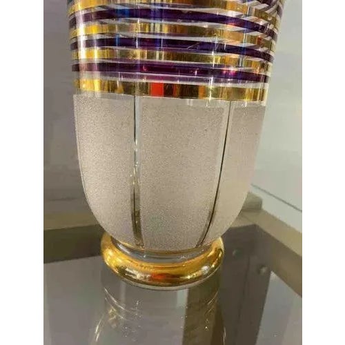 1940s Art Deco Glass Vase, 1940 For Sale - Image 5 of 12