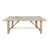 Vintage Simple Salvaged Teak Outdoor Dining Table For Sale