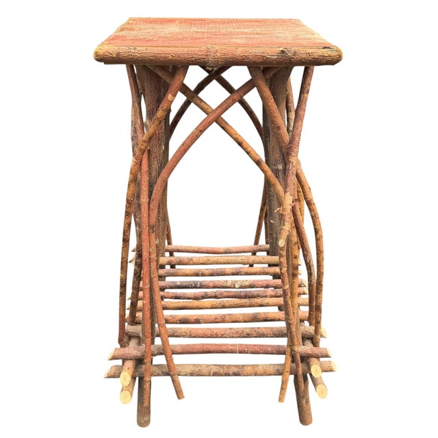 Pair of Adirondack Style Twig Tables For Sale - Image 9 of 18