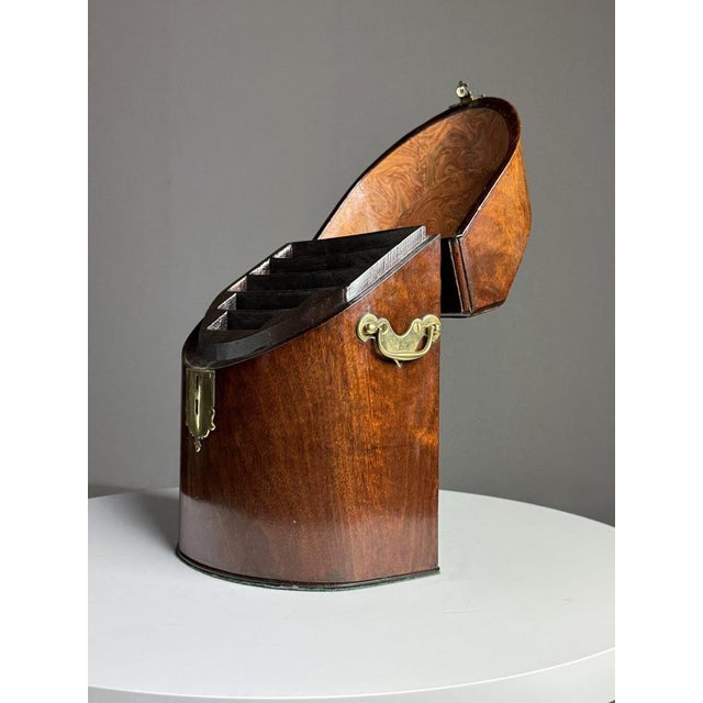 English Mahogany Letter Holder For Sale - Image 8 of 18