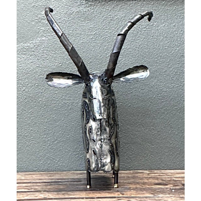 Vintage Torch Cut Ram Sculpture For Sale - Image 11 of 12
