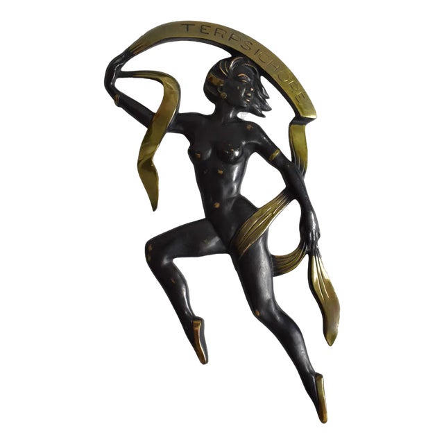 Large Viennese Bronze Temple Dancer Figurine For Sale