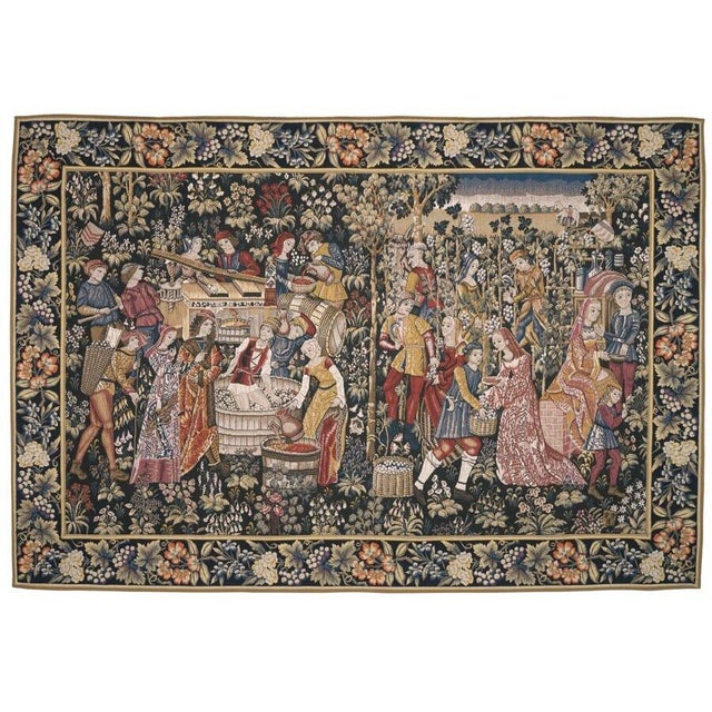 This beautiful tapestry is woven on a jacquard loom by skilled weavers, keeping alive the centuries old tradition of...