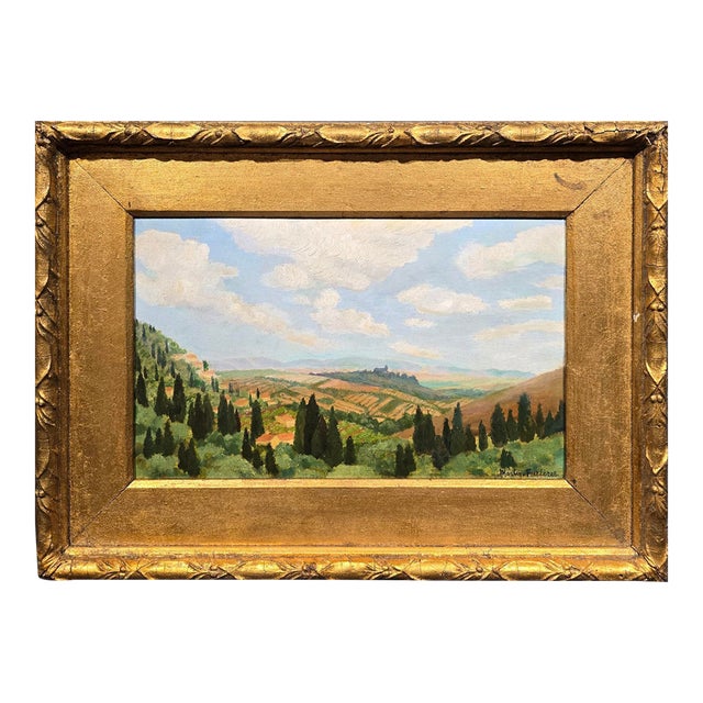 Jacques Martin-Ferrières—Landscape in Catalonia, Spain—1920s Post-Impressionist Oil Painting For Sale