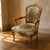 Louis XV Style Floral Tapestry Armchair with Carved Wood Frame, 1950s For Sale - Image 6 of 6