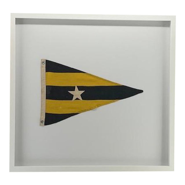 Vintage Nautical Yacht Club Pennant For Sale