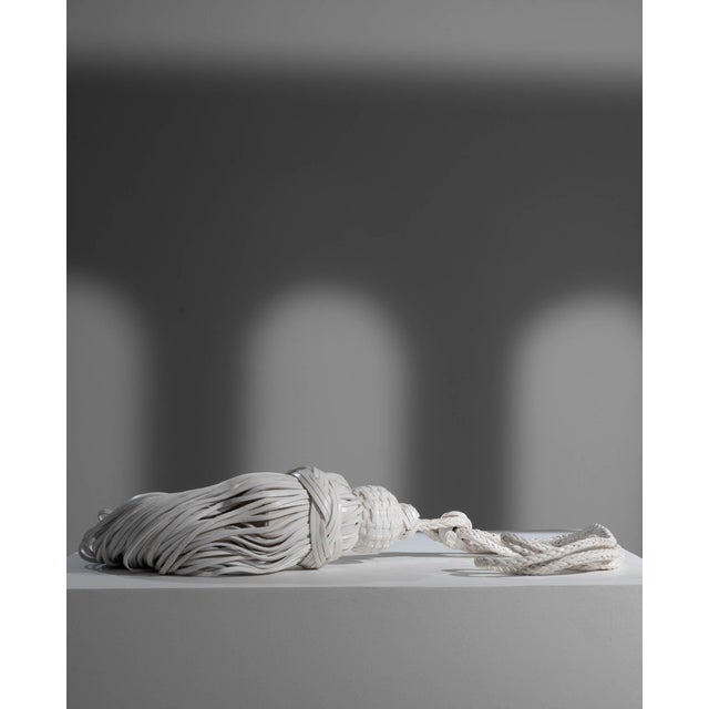 Early 21st Century Moroccan Leather Choucha Tassel - White For Sale - Image 5 of 18
