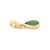 14k Gold Natural Zambian Pear-Cut Emerald Bezel Set Solitaire Pendant For Sale - Image 4 of 14