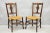 Antique William & Mary Style Carved Walnut Rose Rush Seat Side Chairs - A Pair For Sale - Image 11 of 11