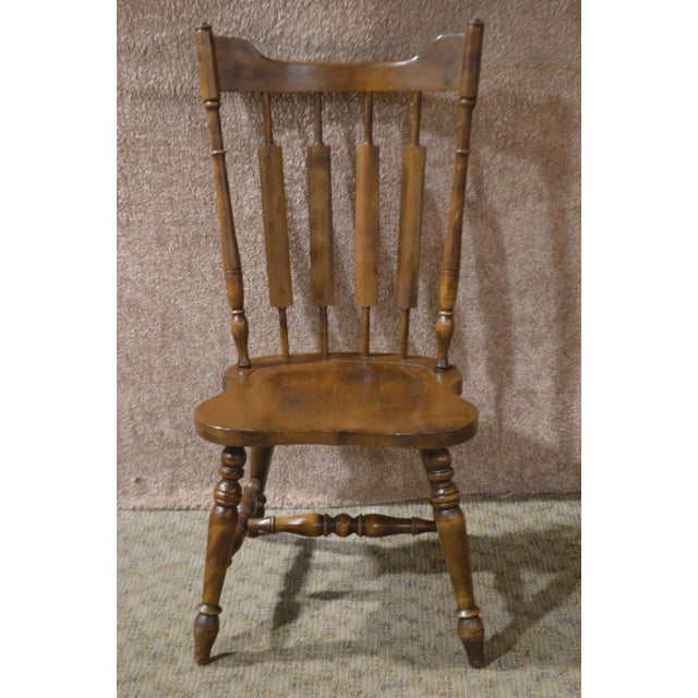 Vintage Temple Stuart Rockingham Country Maple Dining Chairs Set of 6