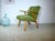 Mid-Century Modern Easy Chair in Green, 1950s For Sale - Image 6 of 8