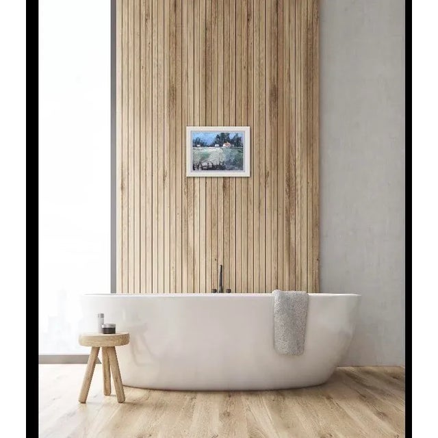 2020s Quiet Places & Journeys — Mendocino Farm (Original Oil Landscape) For Sale - Image 5 of 7