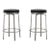Pratt Black Steel Counter Stools - A Pair For Sale