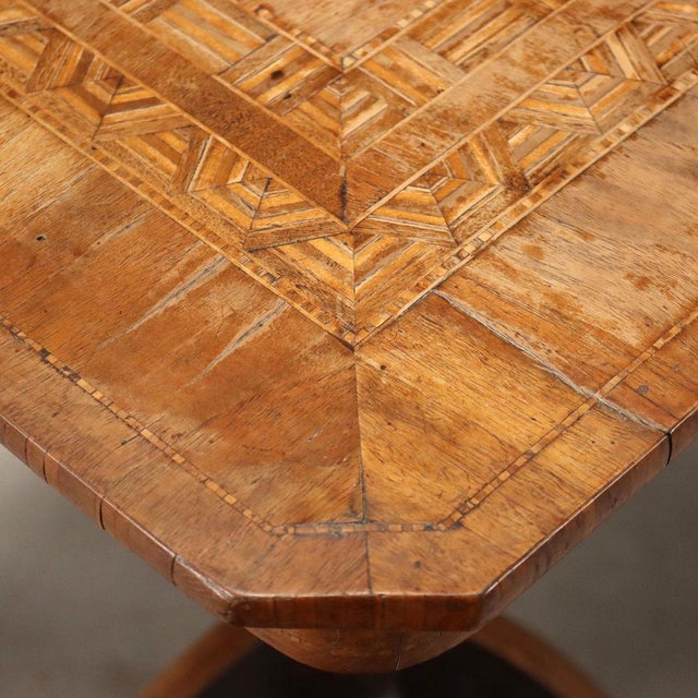 Brown Inlaid Rolo Coffee Table For Sale - Image 8 of 10
