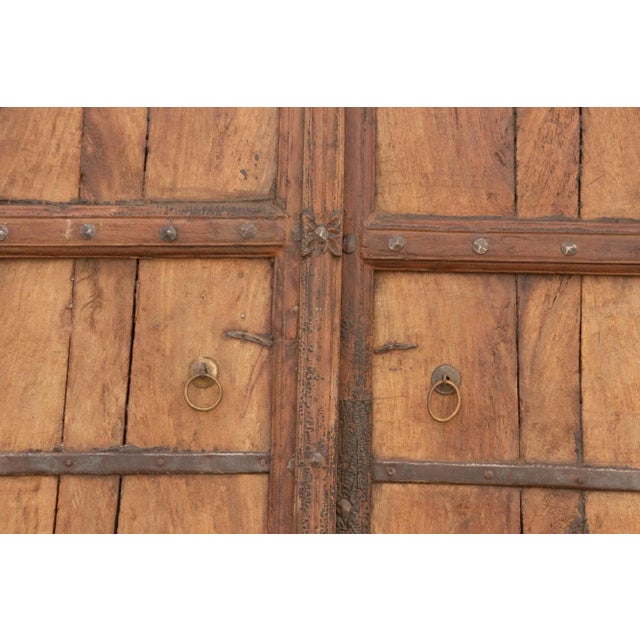 Brown Early 1800's Moorish Arched Antique Door For Sale - Image 8 of 10
