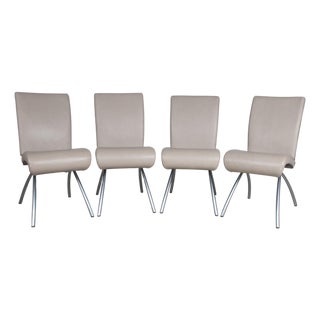 8100 Leather Chairs from Rolf Benz, Set of 4 For Sale