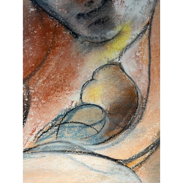 Gilbert Pauli, Family, Pastel on Paper, 1990s For Sale - Image 4 of 10