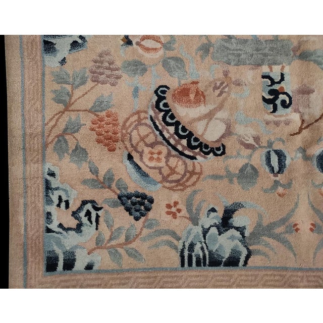 1900 - 1909 1930s Chinese Art Deco Carpet ( 5'9" X 8'9" - 175 X 265 ) For Sale - Image 5 of 6