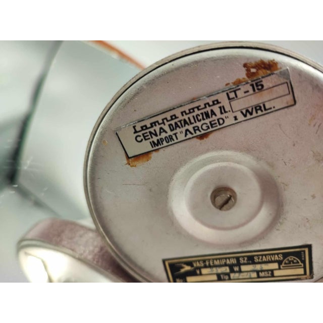 Metal Vintage Mushroom Bedside Lamp, 1970s For Sale - Image 7 of 9