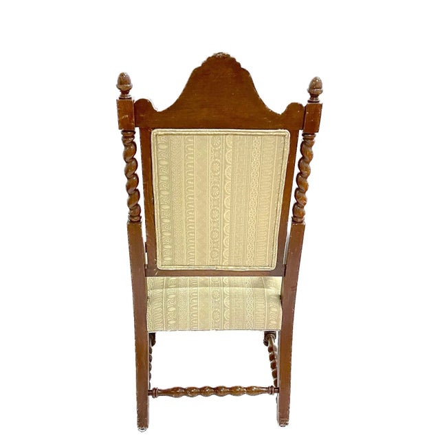 Antique Barley Twist & Gargoyle Armchair For Sale - Image 4 of 12