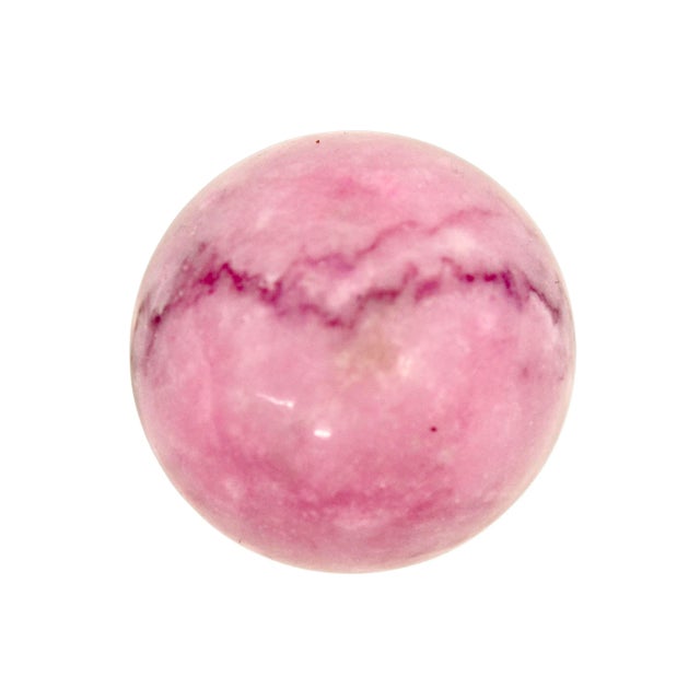 Stone Berry Pink Marbled Egg W/Stand For Sale - Image 7 of 7