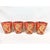 Mid-Century Modern Vintage 22k Culver LTD Red and Gold Paisley Glasses - Set of 4 For Sale - Image 3 of 8