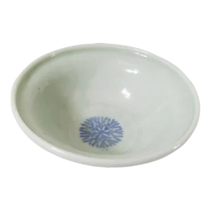 20th Century Japanese or Chinese Celadon Green Glazed Decorative Bowl