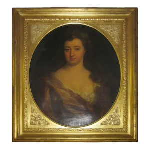 18th century Portrait of Lady Oil on Canvas in Giltwood Frame