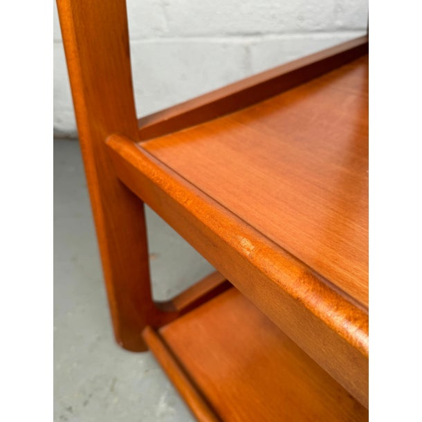 Vintage Modern Hardwood Serving Cart For Sale - Image 11 of 12