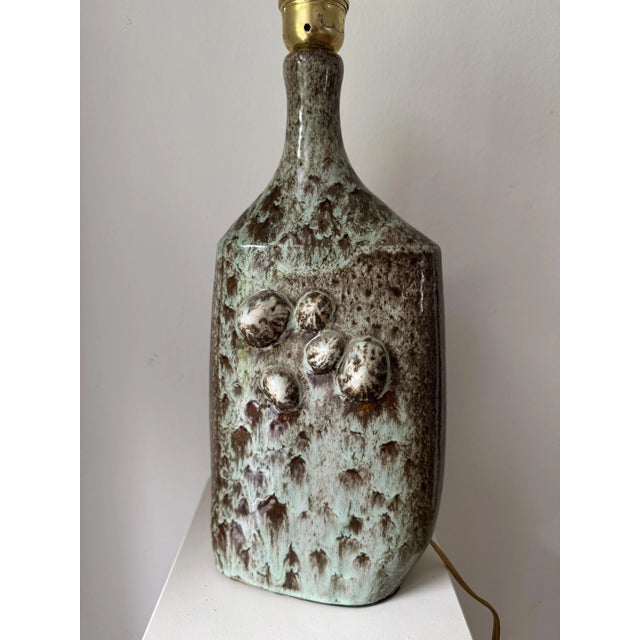 Danish Studio Ceramic Lamp, 1960s For Sale - Image 3 of 18