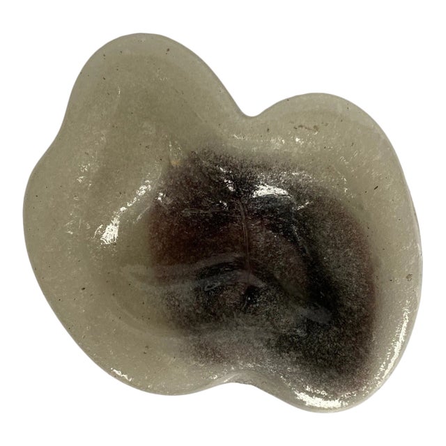 Vintage Mid Century Modern Ameba Glass Catchall or Ashtray For Sale