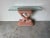1970s Hollywood Regency Palm Beach-Style Console Table With Carved Dolphin Base and Glass Top For Sale - Image 5 of 11