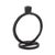 Kenneth Ludwig Chicago Single Circle Arman Aluminum Candlestick in Black For Sale - Image 4 of 11