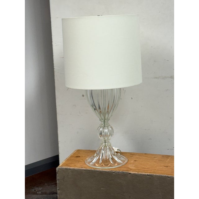Bella Figura Lighting Murano Glass Urn Table Lamp For Sale In San Francisco - Image 6 of 12