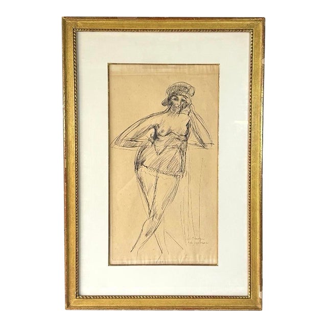 Early 20th Century French Lithograph by Andre Albert Dunoyer De Segonzac (1884-1974) For Sale