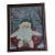 Vintage Large Heartwarming Painting of Kind Santa in Snowy Woods With Birds , Signed and Dated For Sale