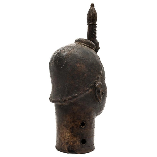 1940s Oni Ifé Head, 20th Century, Bronze For Sale - Image 5 of 13
