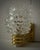 Mid-Century Modern Round Murano Glass and Brass Light Pink Wall Sconce, 2000 For Sale - Image 3 of 11