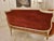 Peach 1990s Italian Settee Armchair and Ottoman Set For Sale - Image 8 of 13