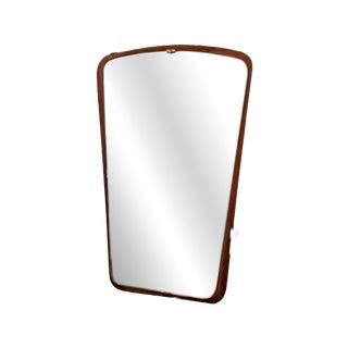 Vintage Teak Mirror, Denmark, 1960 For Sale