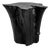 Black Organic Modern Natural Form Stump Stool / Side Table For Sale