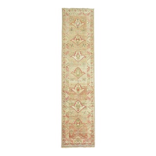 Vintage Zabihi Collection Geometric Turkish Anatolian Runner - 2'10" x 12'2" For Sale