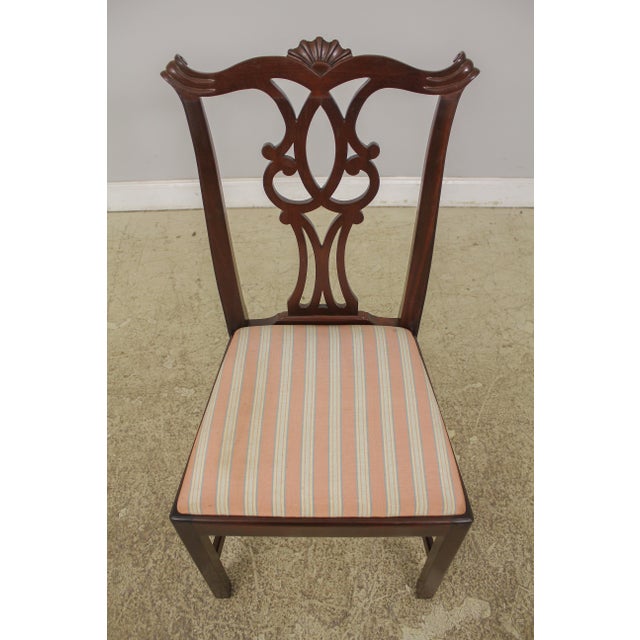 Set of 8 Kittinger Chippendale Mahogany Dining Room Chairs Chairish